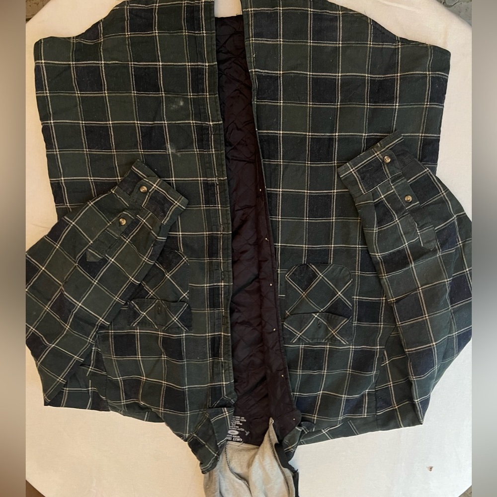 Green plaid jacket